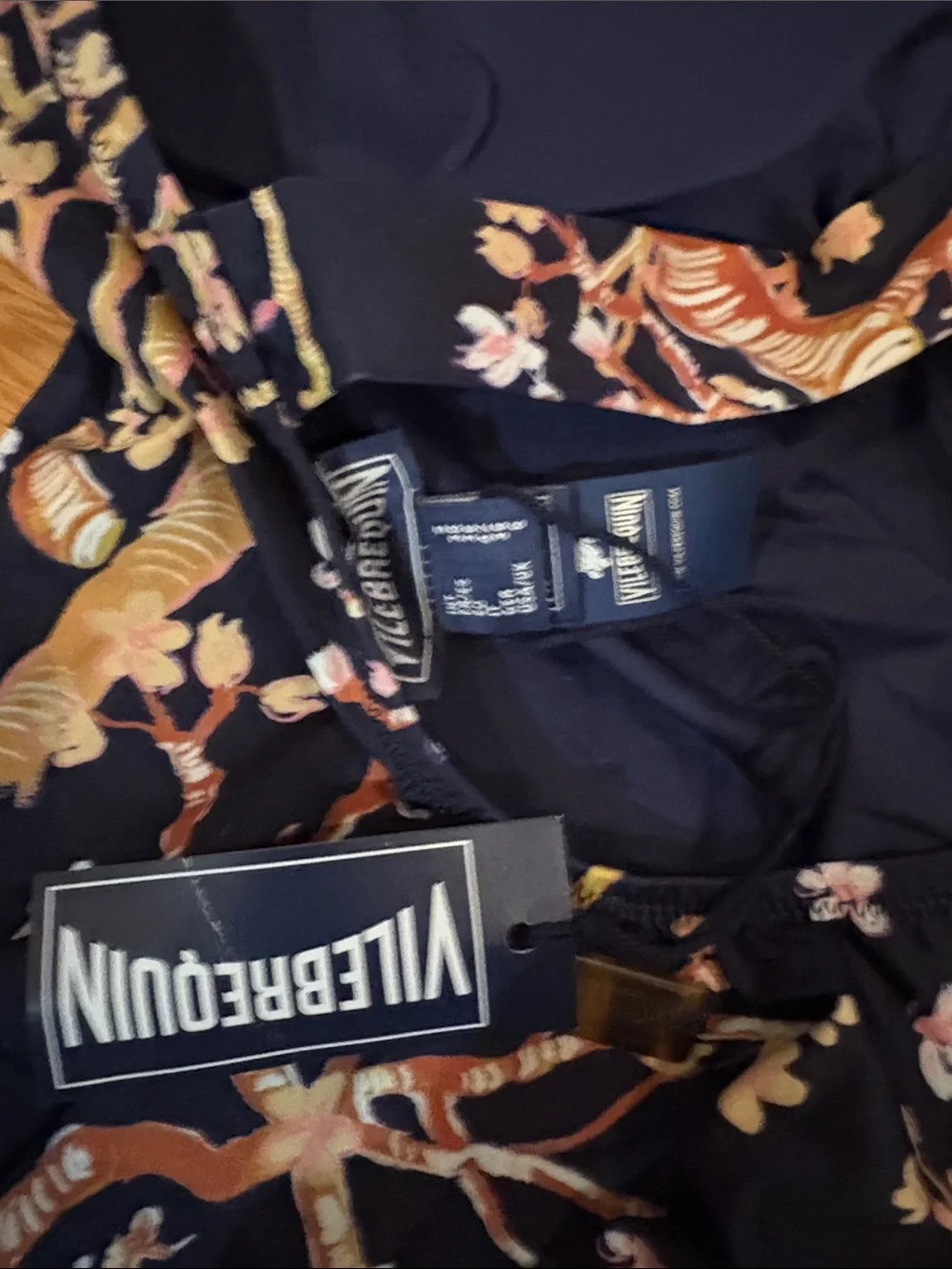 NWT! VILEBREQUIN Women’s Navy Floral One-Piece Swimsuit Small S